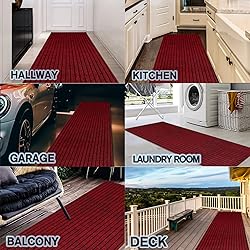 Custom Size Backed Non-Slip Area Rugs Runner, Easy