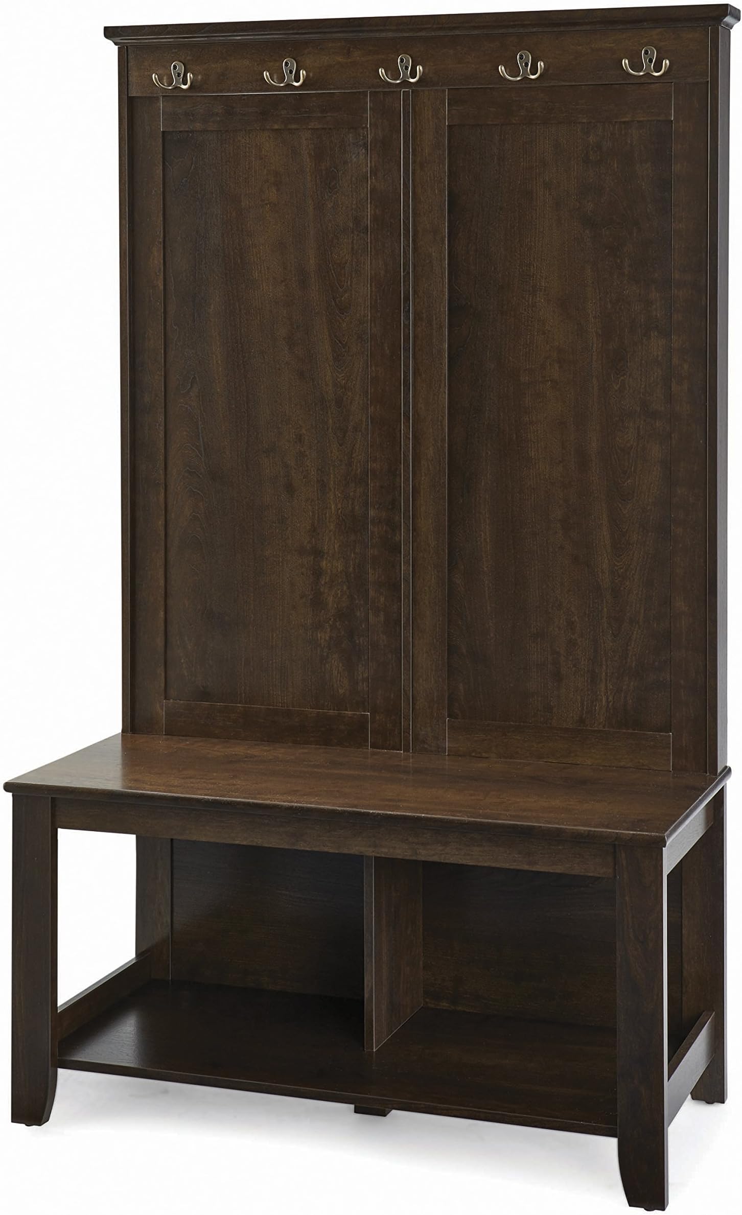 Hall Tree Storage Bench Shelves Entryway Furniture for Hanging Jackets Bags Hats Coat Rack Organizer Hallway Shoe Rack Entrance Stand
