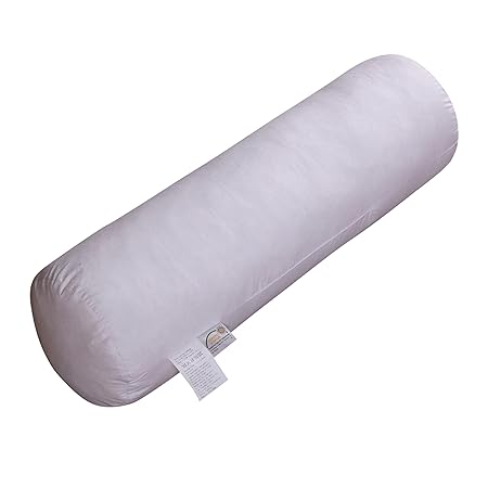 Goose Down And Feather Round Bolster Pillow Neck Roll Pillow Body