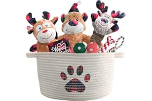 PAWS FOR REACTION Christmas Dog Gift Basket - Premium Holiday Pet Toy Set for your Furry Friend - Perfect Holiday Items to Bring Festive Cheer to all Dog Owners and their Pets