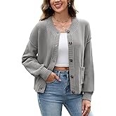 ZAFUL Women's Off The Shoulder Sweater Pullover Knit Cardigan Long Sleeve Loose Going Out Tops