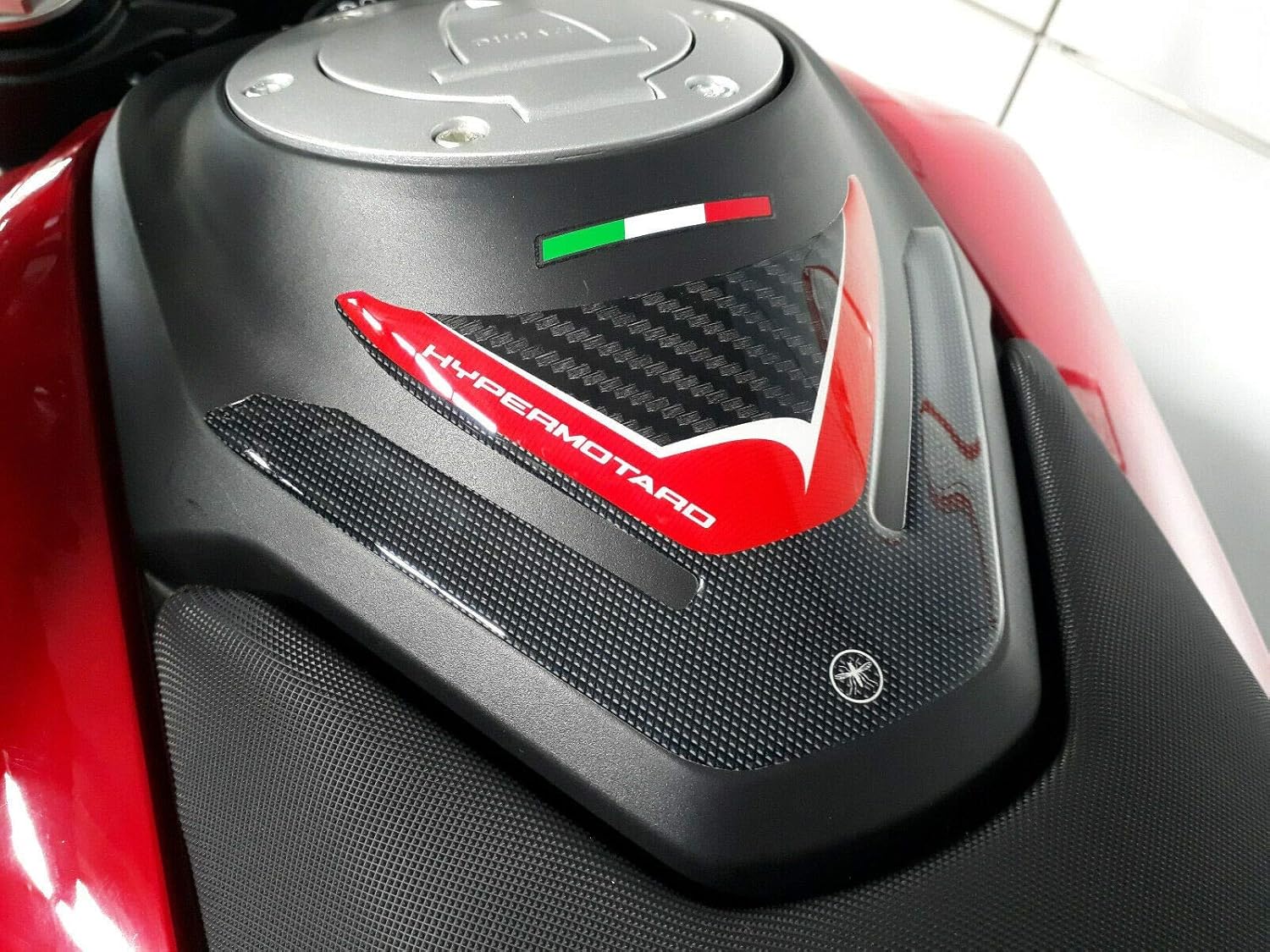 Paraserbatoio In Resina 3D Per Ducati Hypermotard 796 - Nero - Foto 10