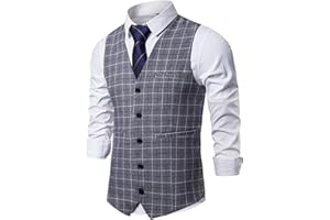 DONGD Mens Formal Suit Vest Business Dress Vest for Suit or Tuxedo