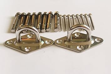 1000 Lb Capacity Rhombus Stainless Steel Hammock Chair Hanging Kit