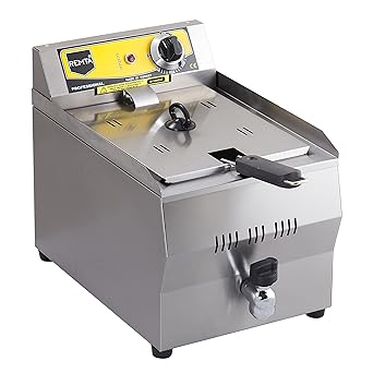remta R110 freidora eléctrica Single Tank comercial con grifo ...