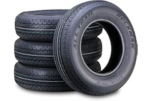 ROCKMAN Trailer Tire ST205/75R15 8-Ply Load Range D 107M Steel Belted Radial 11166, Set4