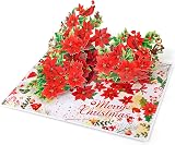 CUT POPUP Exclusive Poinsettia Merry Christmas Cards 2025 5 Cards view 6