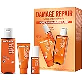 Mise En Scene Perfect Original Serum Hair Care Set | Travel Size Hair Products for Frizzy and Dry | Mini Hair Oil for Heat Protection | Damage Repair Shampoo & Treatment | Gift set for women (3 Count)