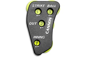 Cannon Sports 4 Wheel Umpire Indicator - Optic Yellow Dials for Counting Strikes, Balls, Outs, Innings - Essential Softball B