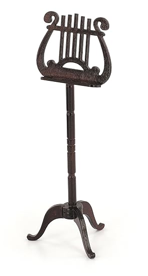 Miniature Music Stand Varnished Wood Decorative Item Music