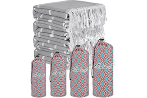 Antfuny 4 Packs Turkish Bathroom Bath Towels Bulk Beach Pool Swim Towel Set Absorbent Quick Dry Extra Large Long Wide Multipack Adult Men Soft Cotton Linen Organic Luxury Hot Tub Spa Accessories