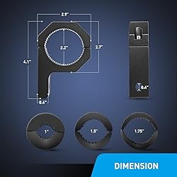 Nilight 90020B 2 Pack Mounting Bracket Kit LED Off