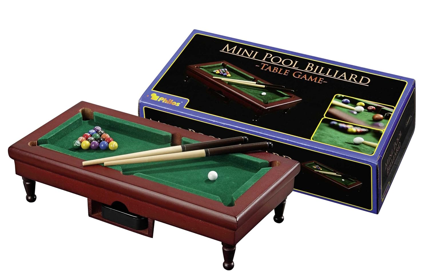 Philos 3231 Mini Pool Billiard Table Game, Geschicklichkeitsspiel Amazon.de Spielzeug