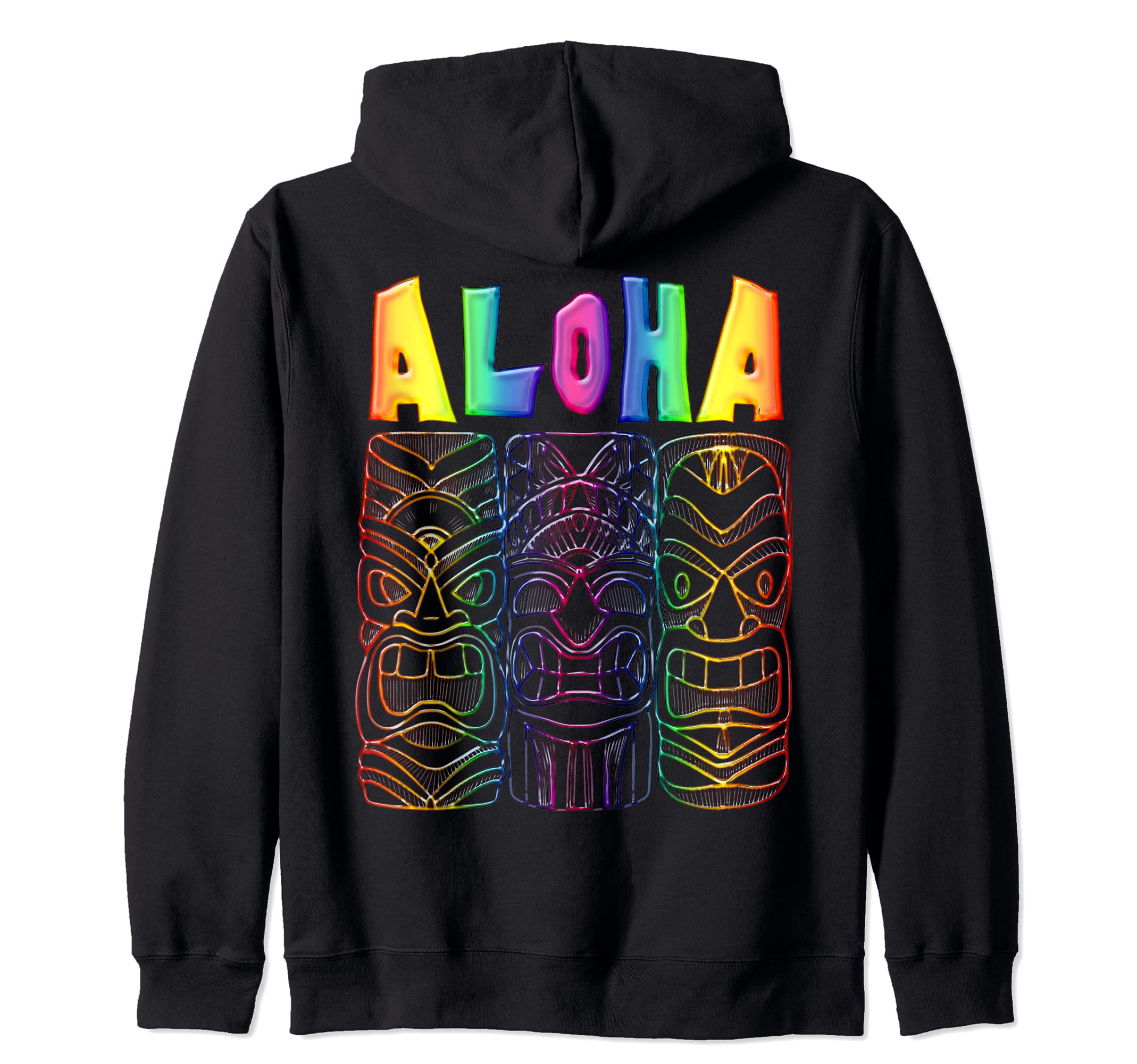 TIKI Ancestor God Figures - ALOHA 3 - Fan Fun Zip Hoodie
