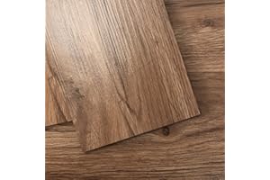 Art3d 36-Pack 54 Sq.ft Peel and Stick Floor Tiles Vinyl Plank Flooring Wood Look, Adhesive and Waterproof Tile Sticker for Bedroom, Living Room, Kitchen, RV in Rosewood