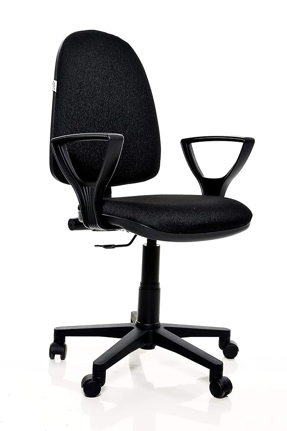 Sedia Da Ufficio Girevole HOMASIS Con Schienale Alto - Grigia, Regolabile In Altezza, Portata 150 Kg