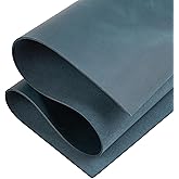 Shkira 12''X24'' Genuine Blue Leather Sheets for Crafts - Square 2.0MM Thick Genuine - Thick Cowhide Pieces Square - Leather 