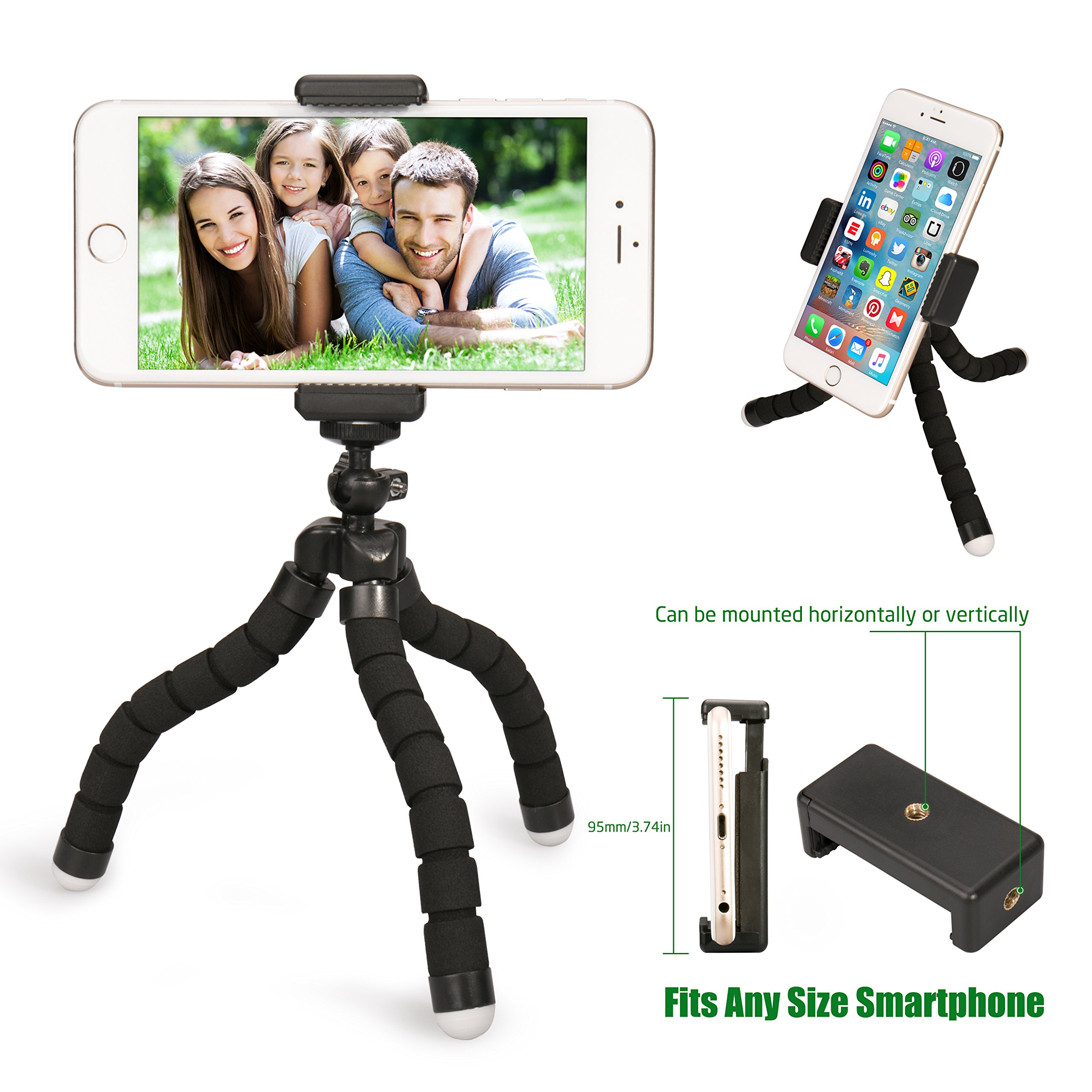 Cell Phone Holder Flexible Octopus Tripod Phone Holder Selfie