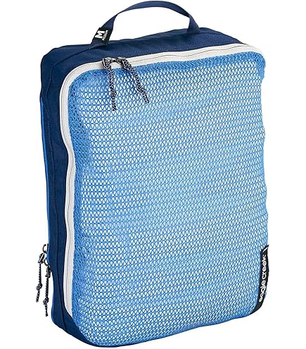 Juego 3 Cubos Pack-It Eagle Creek Para Viaje | Organizador Maleta, Carpeta Antiarrugas | Nylon Resistente Al Agua | Negro