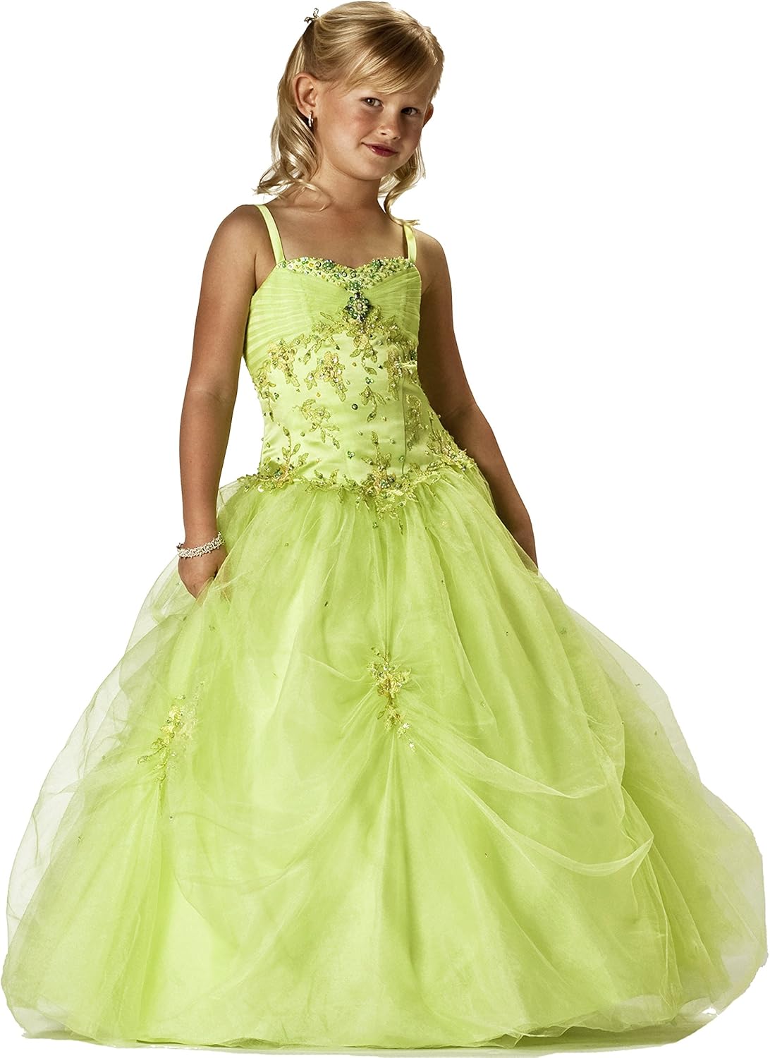 Girls Pageant Dress by Tiffany Princess 13239 Beaded Ball Gown