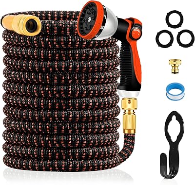 Yofidra Expandable Hose Pipe 100FT 3-Layer Latex No-Kink 10-Function Nozzle