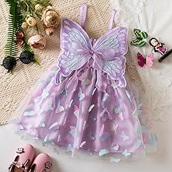 TTYAOVO Little Girl Butterfly Princess Dress Dreamy