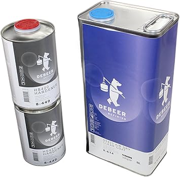 Set Debeer Clear Varnish Air Dry 614 With Hardener 440 7 Litres Total Amazon Co Uk Car Motorbike