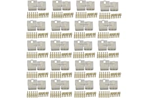 Lsgoodcare 20Sets 6.3MM 6 Pin Way Electrical Automotive Wire Connector Kits Male Female Socket Plug Terminal for Motorcycle Car