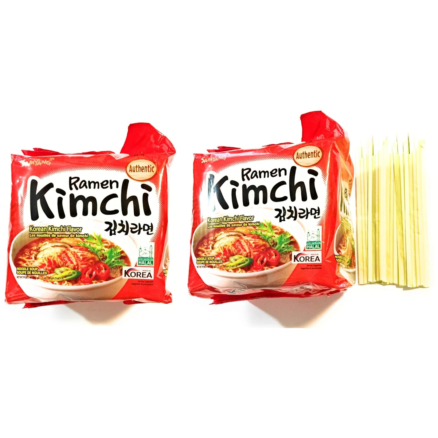 Samyang Korean Kimchi Flavor Noodle Soup (4.23 OzX5)2