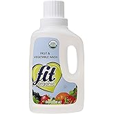 Fit Organic 32 Oz Soaker Produce Wash, Fruit and Vegetable Wash and Pesticide/Wax Remover