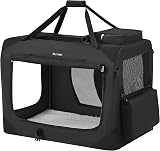 Feandrea Foldable Pet Carrier Bag 81x58x58 cm Black PDC80H