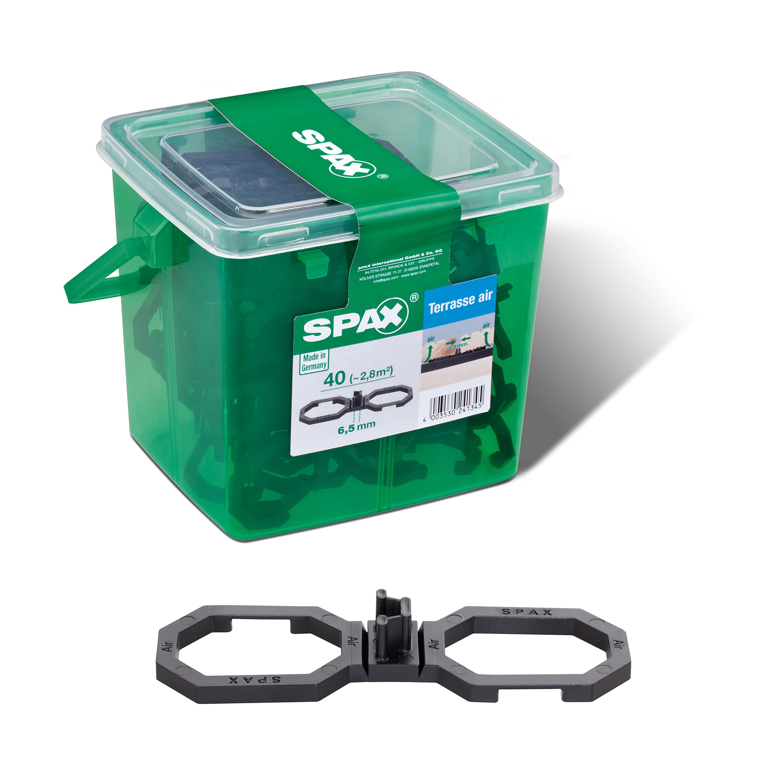 SPAX Air, for Better Ventilation, in Handle Box, Black, 5009422564009