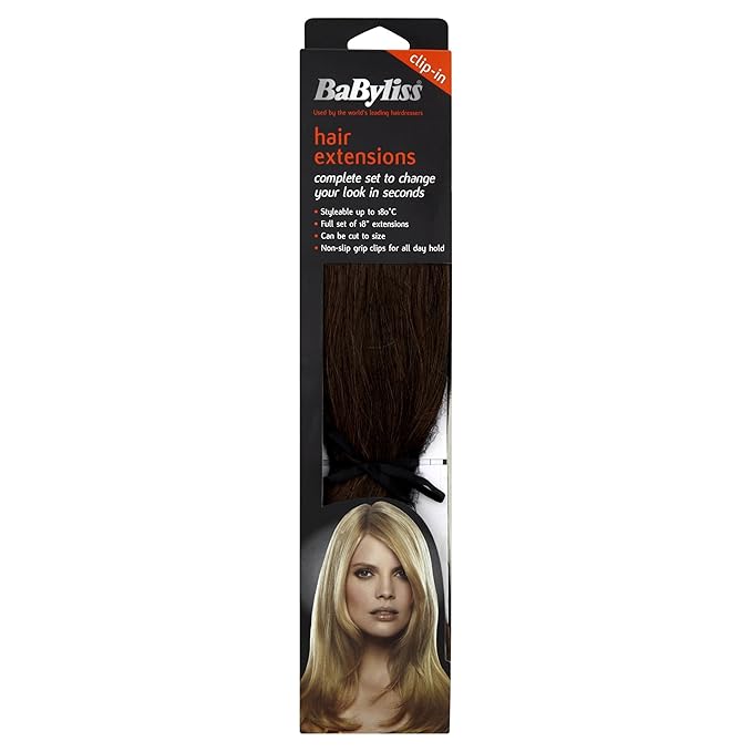 BaByliss 590266U Extensión de cabello, 45 cm, color castaño claro