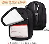 SITHON Insulated Medicine Carrying Case Small Travel Organizer Black view 4