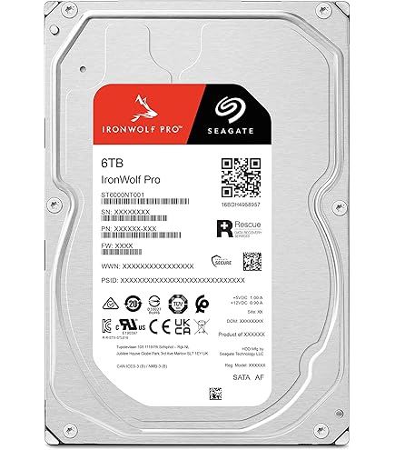 Amazon.com: Seagate IronWolf Pro ST6000NE000 6 TB Hard Drive - 3.5