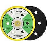 Ouya 2PCS 6 Inch 6-Hole Backing Pads 5/16"-24 Threads Polishing Buffing Plate for Dual Action Polisher