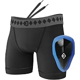Diamond MMA Compression Performance Short with Built-in Jock Strap and Athletic Cup System