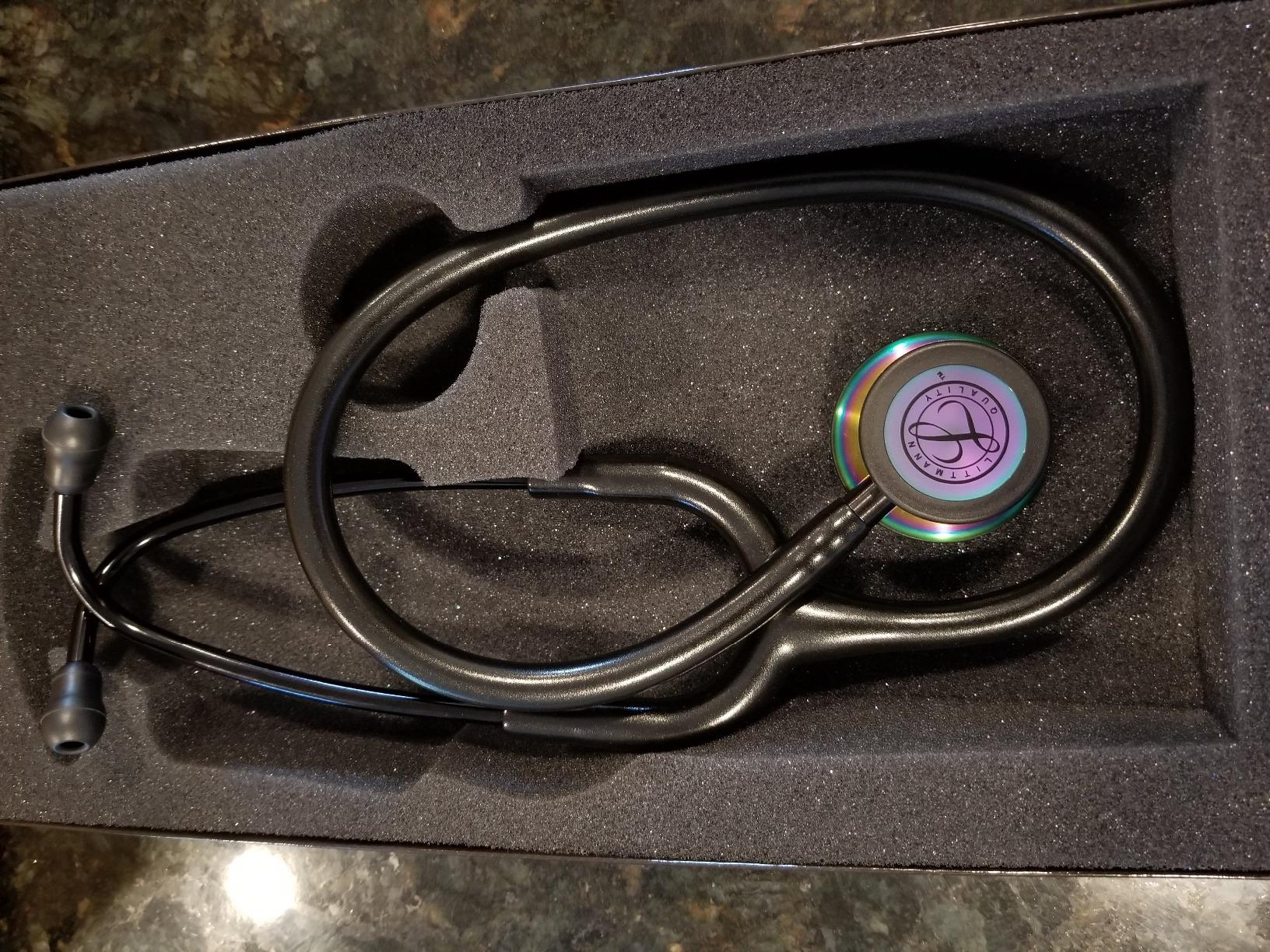 16/mo Finance 3M Littmann Classic III Monitoring Stethoscope, Smoke