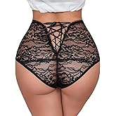 Avidlove Womens Underwear Invisible Seamless Hipster Lace Underwear Full Coverage Panties