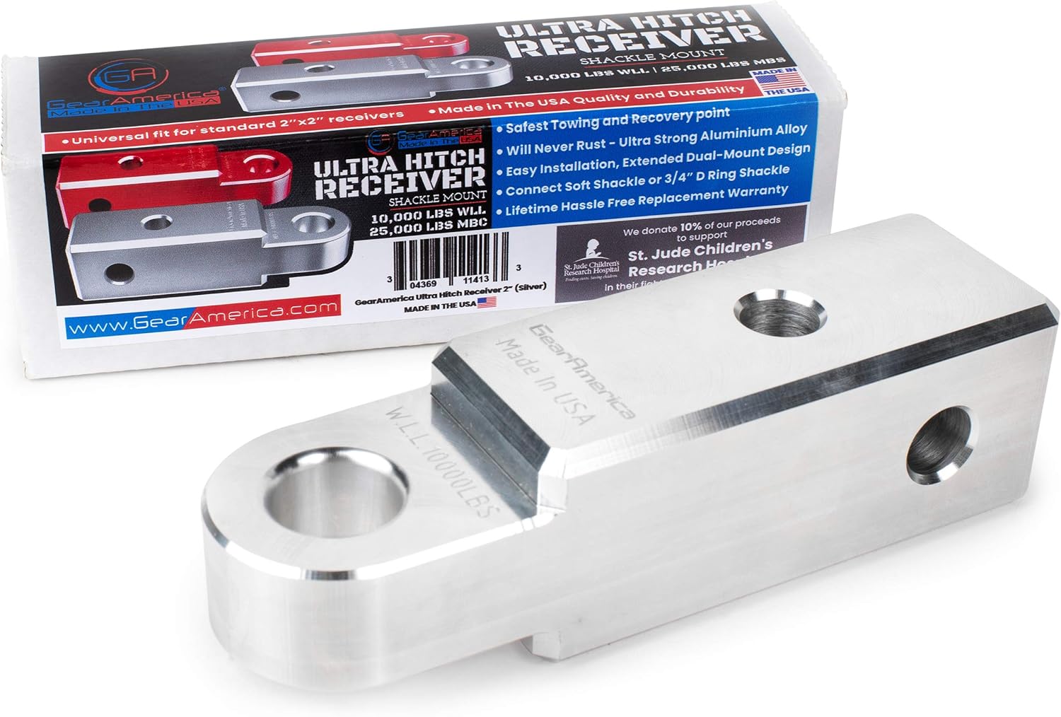 GearAmerica Aluminum Ultra Hitch Receiver Shackle Mount 2