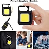 Rugtol 1000 Lumen Rechargeable COB Keychain Flashlight Mini Pocket Light 3 Modes view 3