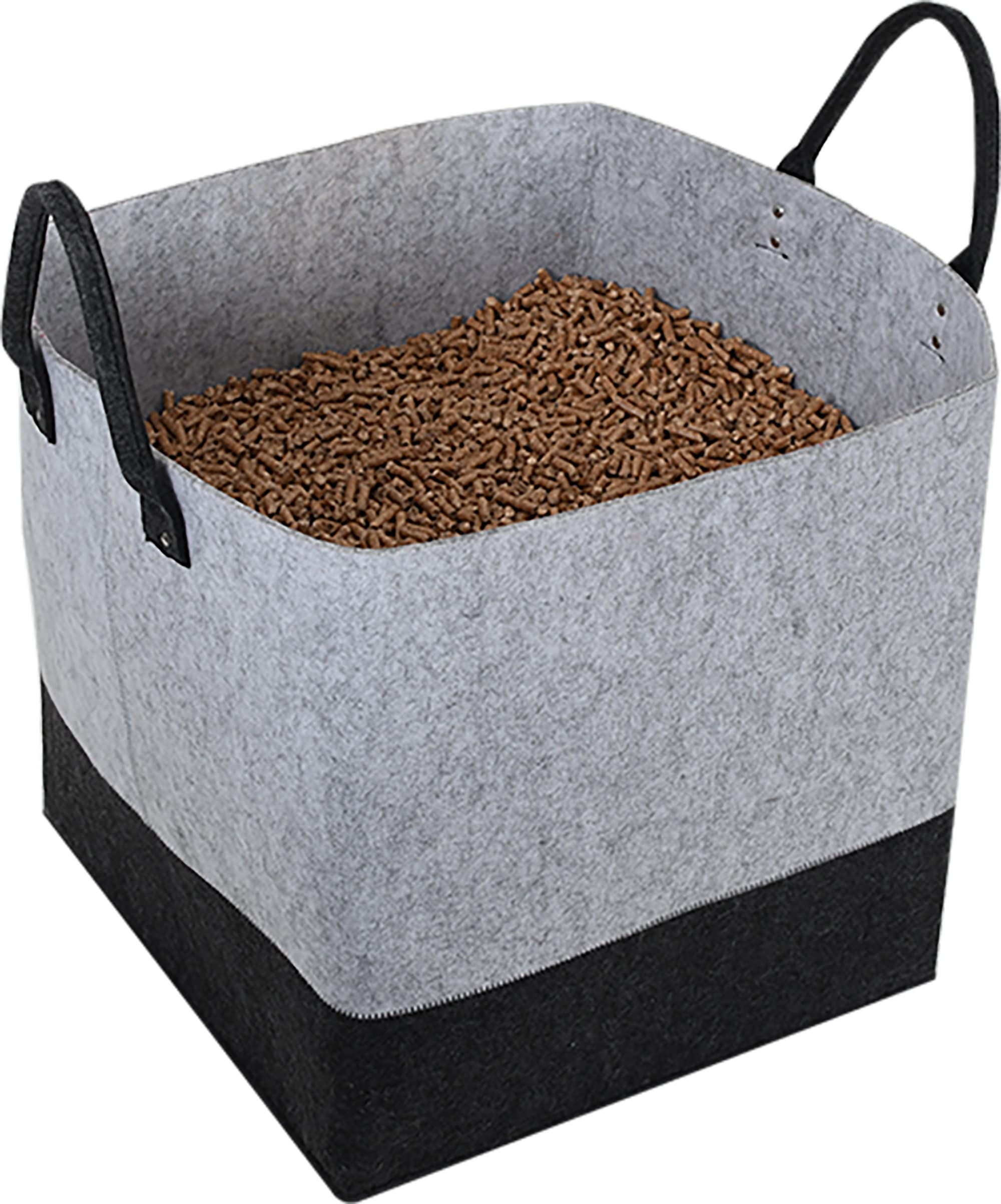 EDA - Jura Montania Felt Pellet Storage Bag 60 L – For 40 kg Pellets – Grey and Black