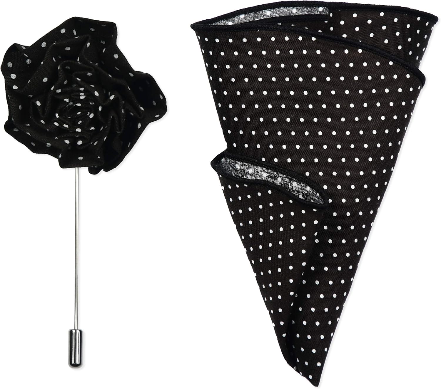 Lapel Pin & Handkerchief Set at Amazon Men’s Clothing store