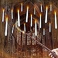 Raycare 20 Pcs Floating Candles with Wand, Hanging Candle with Timer, Magic Deco Candles Flickering Warm Light, Flameless Taper Candle with Remote, LED Candlesticks for Birthday Halloween Party Decor