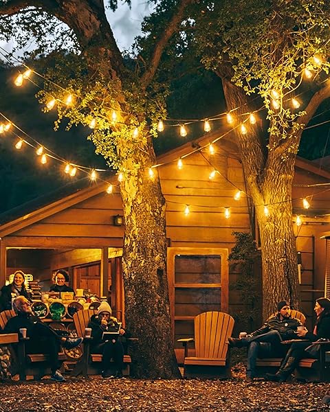 DOUKEDGE PATIO LIGHTS OUTDOOR WATERPROOF, 75FT (25FT 3PACK) OUTDOOR STRING LIGHTS WITH 39 ST38 EDISON BULBS(3 SQARE), PLUG IN HANGING LIGHT FOR PORCH, BLACONY, BACKYARD, BISTRO, GARDEN, 2700K