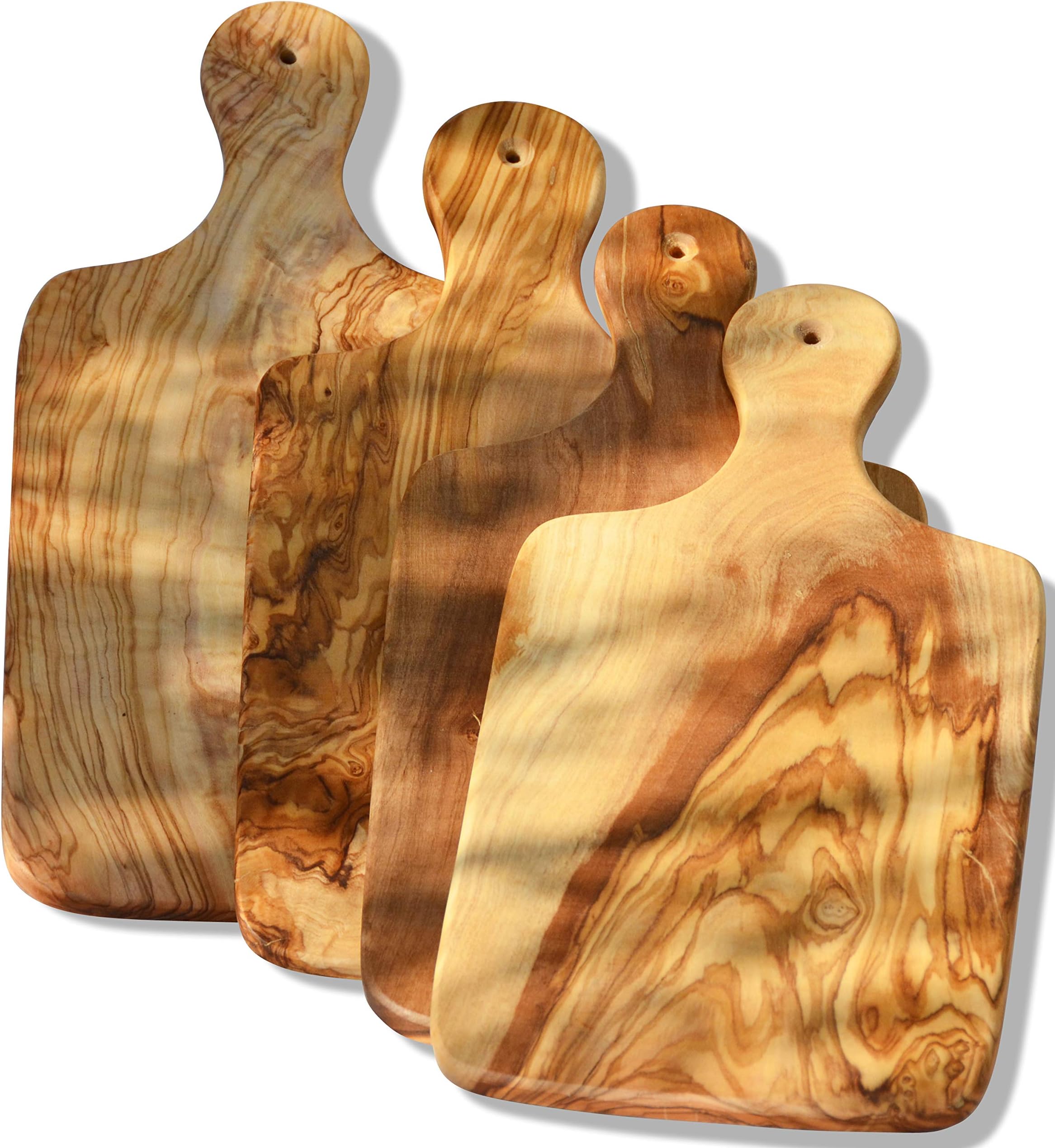 Figura Santa Olive Wood Boards FAMILIA large. Set of 4. 31 x 15 cm