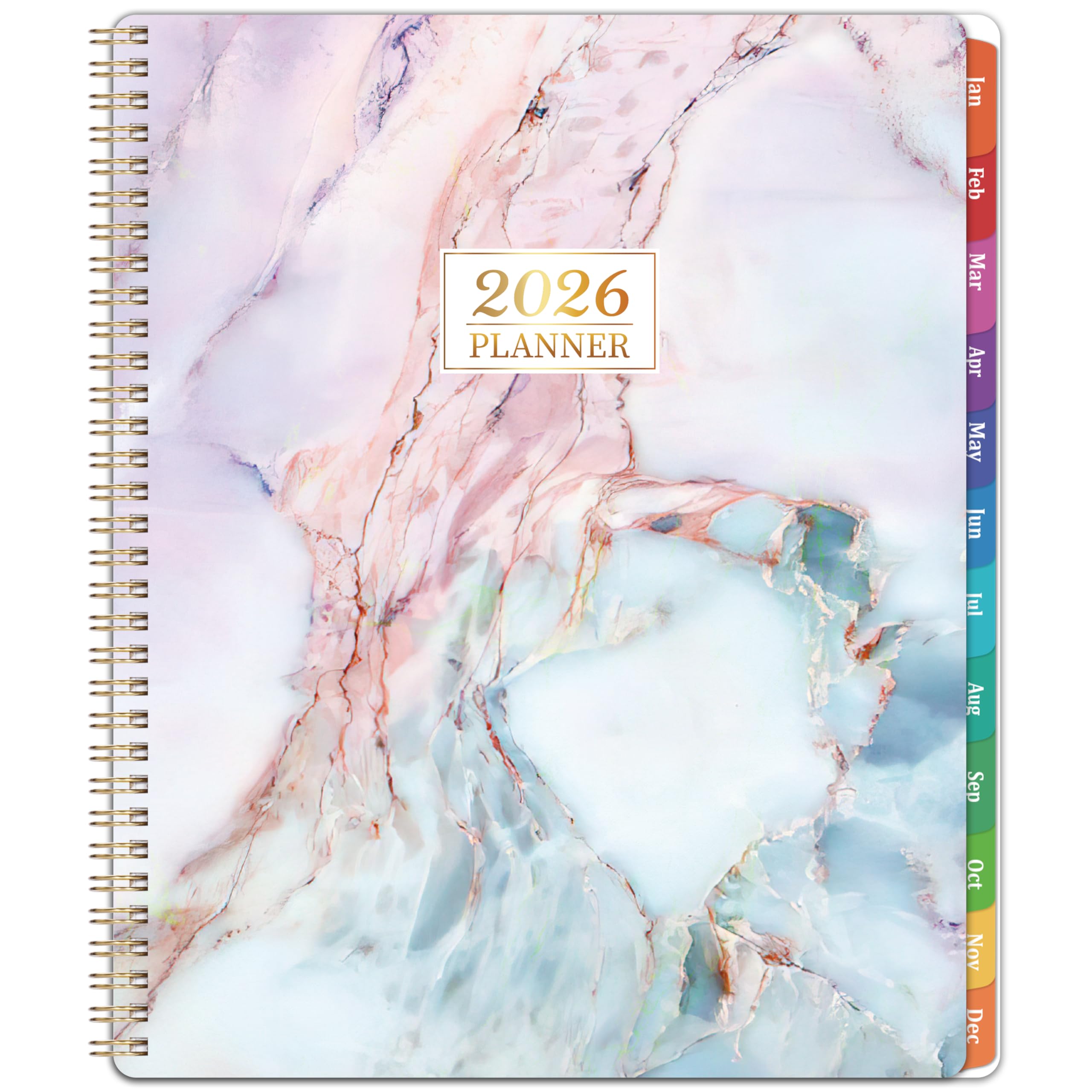 Photo 1 of 2026 Planner - 2026 Planner Weekly and Monthly, 2026 Calendar Planners 8.5''x11'', Weekly Monthly Planners with Colorful Tabs, Inner Pocket
