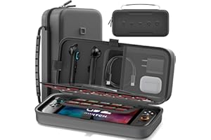 Tokluck Switch OLED Carrying Case Compatible with Nintendo Switch/OLED Model, Portable Switch Travel Carry Case Fit for Joy-C