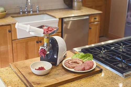 Weston Electric Meat Grinder & Sausage Stuffer | 500 Watt Motor | 2 Grinding Plates | Compact Design