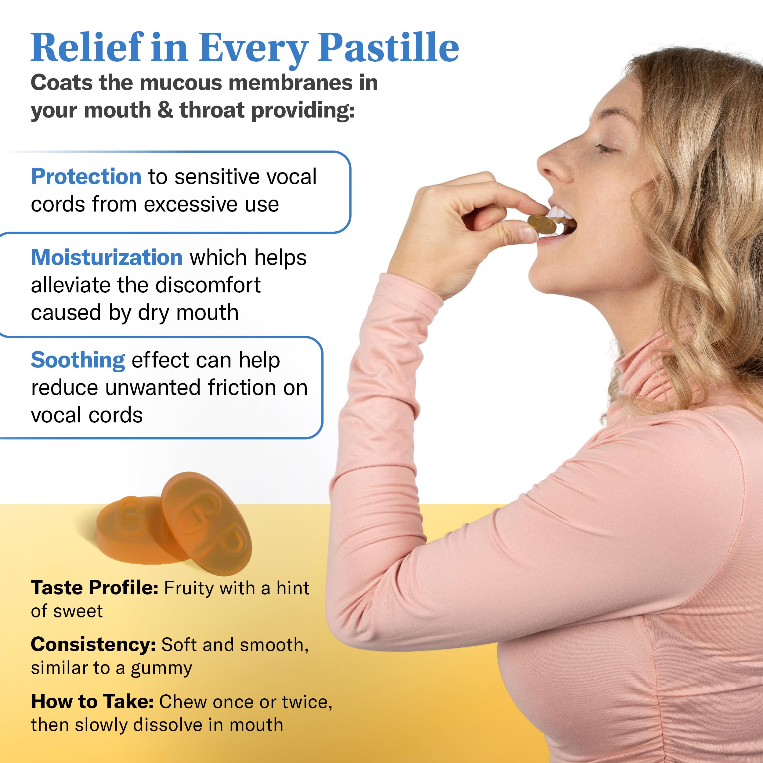 GRETHER'S Sugarfree Elderflower Pastilles Remedy for Dry Mouth Relief - Soothing Throat & Healthy Voice - Gift for Singers - 1-Pack - 3.75 oz.